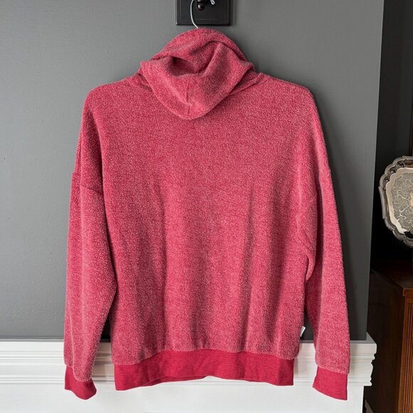 Soft Serve Womens Medium Hoodie Red Fleece Cloud Cotton SOFT Pullover USA - Picture 2 of 5